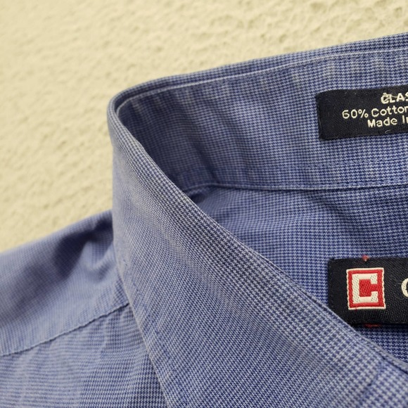 Chaps Shirt Mens 16 1/2‎ 32/33 Blue Long Sleeve Classic Fit Button Down - Picture 9 of 16